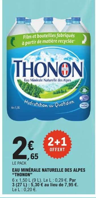 Eau Minérale Naturelle des Alpes 'Thonon'