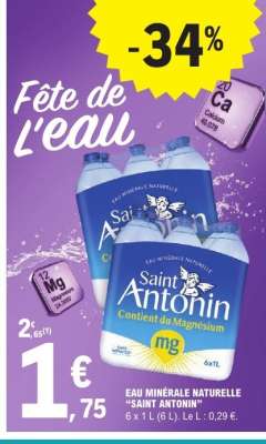 Eau Minérale Naturelle Saint Antonin