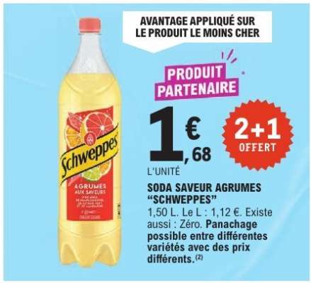 SODA SAVEUR AGRUMES 'SCHWEPPES'