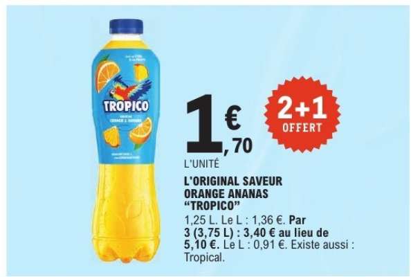 L'ORIGINAL SAVEUR ORANGE ANANAS 'TROPICO'