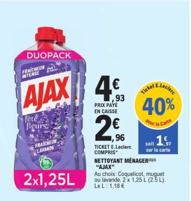NETTOYANT MENAGER AJAX