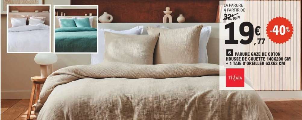 PARURE GAZE DE COTON