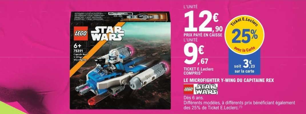 LEGO Star Wars Le Microfighter Y-Wing du Capitaine Rex