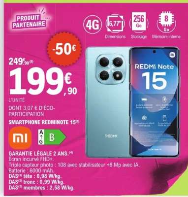 SMARTPHONE REDMINOTE 15