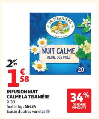 Infusion Nuit Calme La Tisanière
