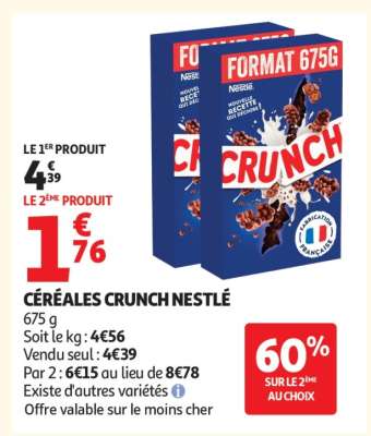 Céréales Crunch Nestle