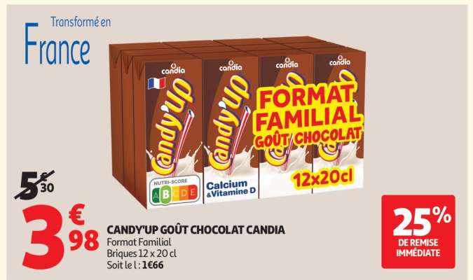 CANDY'UP GOÛT CHOCOLAT CANDIA