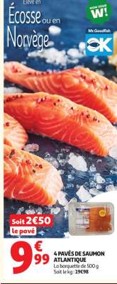 4 Pavés De Saumon Atlantique