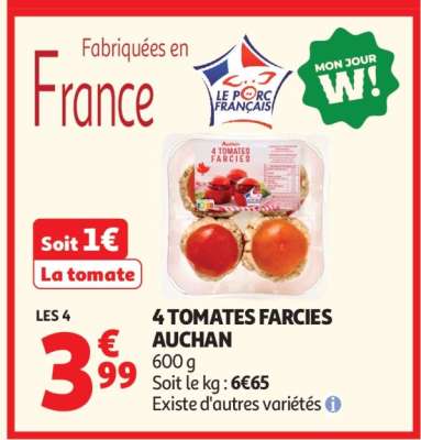 4 Tomates Farcies Auchan