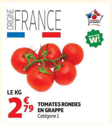 Tomates Rondes En Grappe
