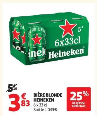 Bière Blonde Heineken*