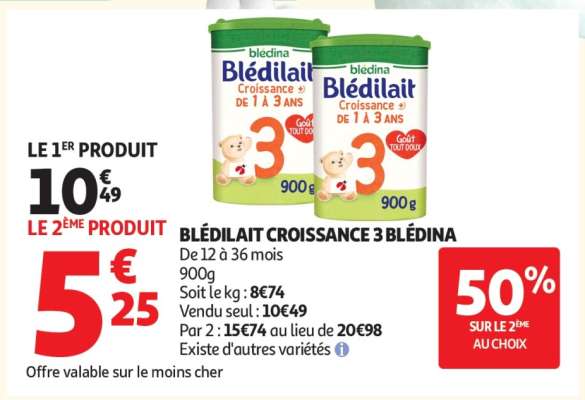 BLEDILAIT CROISSANCE 3 BLEDINA