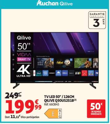 TV LED 50" / 126CM QILIVE Q50US251B