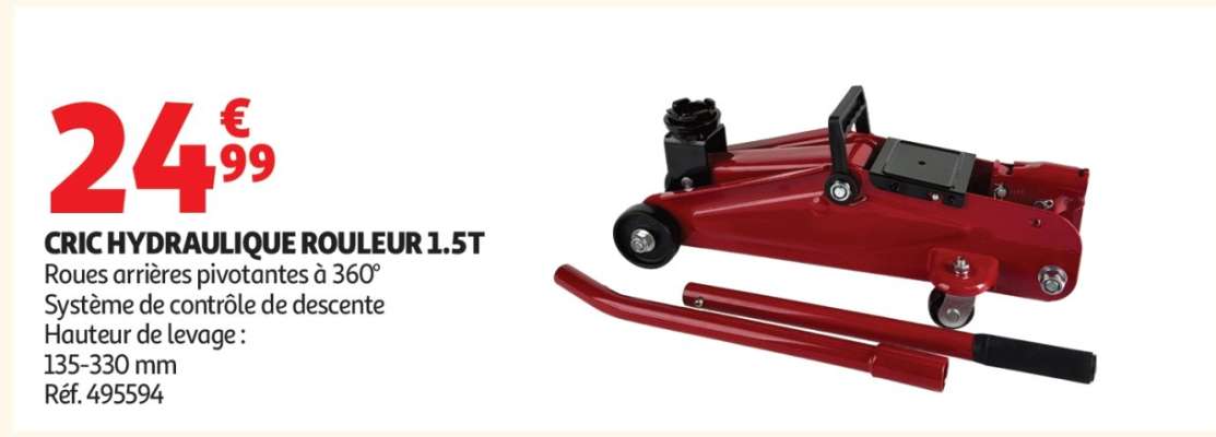 CRIC HYDRAULIQUE ROULEUR 1.5T