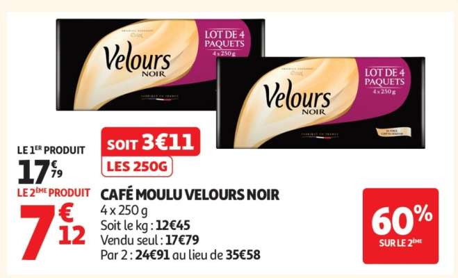 Café Moulu Velours Noir