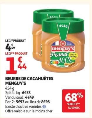 Beurre de Cacahuètes 'Menguy's'