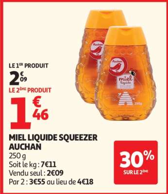 Miel Liquide Squeezer Auchan