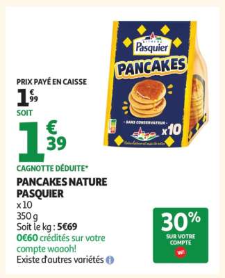 Pancakes Nature Pasquier
