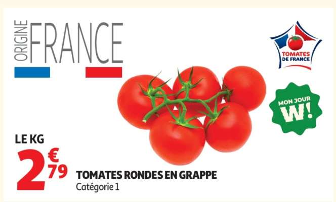 Tomates Rondes En Grappe