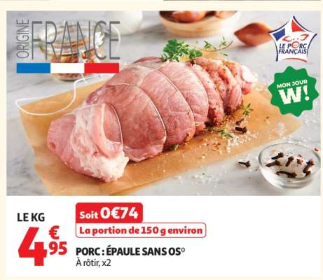 Porc : Épaule Sans Os