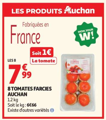 8 Tomates Farcies Auchan