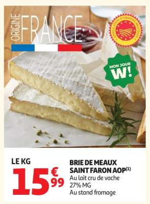 Brie De Meaux Saint Faron Aop