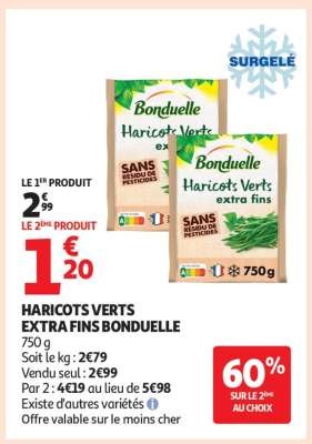 Haricots Verts Extra Fins Bonduelle