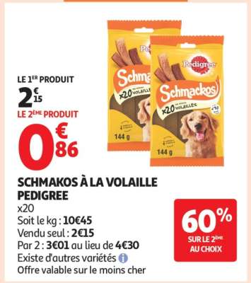 Schmakos à la volaille Pedigree