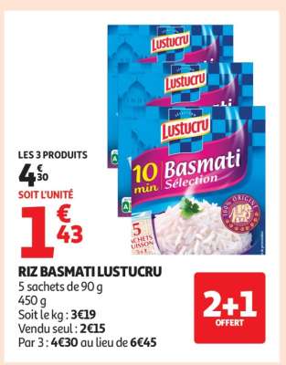 Riz basmati LUSTUCRU