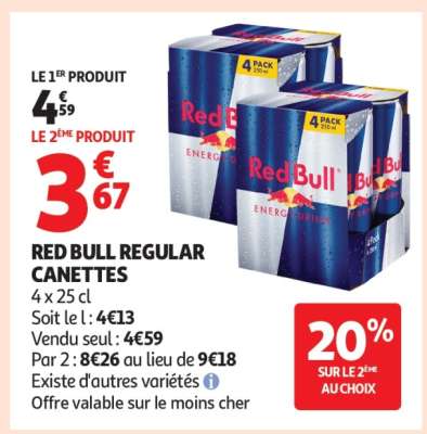 RED BULL REGULAR CANETTES