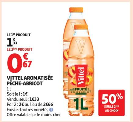 VITTEL AROMATISÉE PÊCHE-ABRICOT