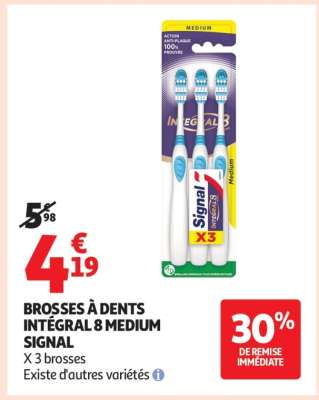 BROSSES À DENTS INTÉGRAL 8 MEDIUM SIGNAL