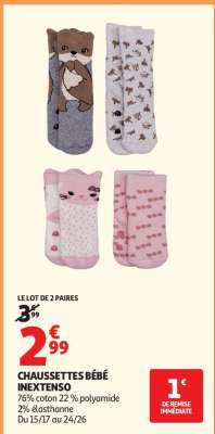 Chaussettes Bébé Inextenso