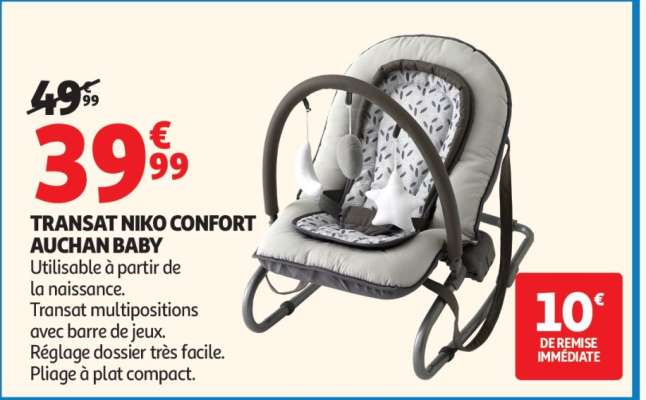 TRANSAT NIKO CONFORT AUCHAN BABY