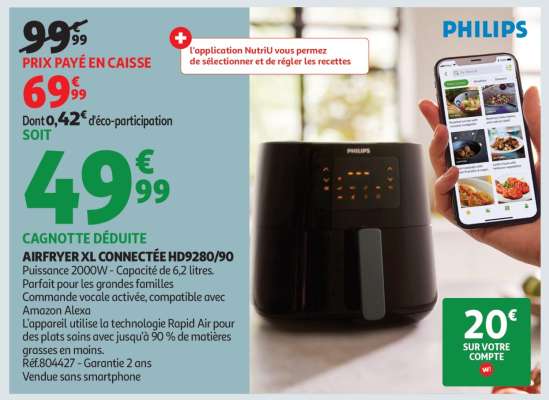 AIRFRYER XL CONNECTÉE HD9280/90