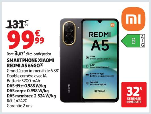 SMARTPHONE XIAOMI REDMI A5 64GO