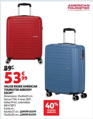 VALISE RIGIDE AMERICAN TOURISTER AEROJOY 55CM