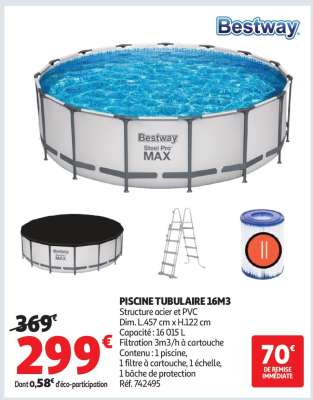 PISCINE TUBULAIRE 16M3