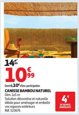 CANISSE BAMBOU NATUREL