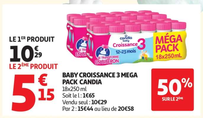BABY CROISSANCE 3 MEGA PACK CANDIA