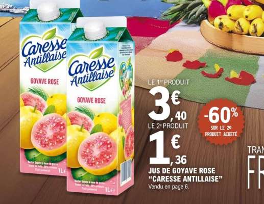 Jus de Goyave Rose "Caresse Antillaise"