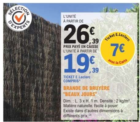 BRANDE DE BRUYÈRE "BEAUX JOURS"