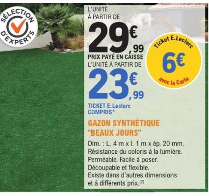 Gazon Synthétique 'Beaux Jours'
