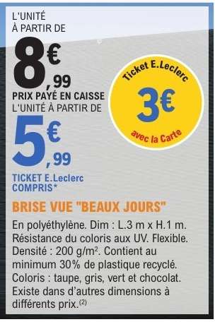 Brise Vue 'Beaux Jours'