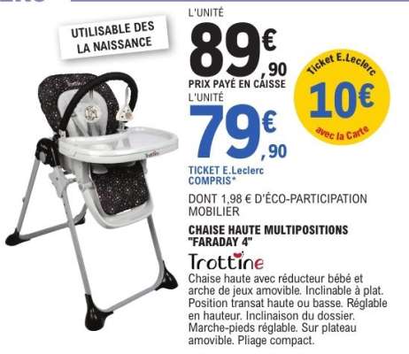 CHAISE HAUTE MULTIPOSITIONS 'FARADAY 4'