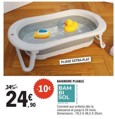 BAIGNOIRE PLIABLE