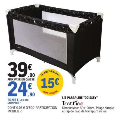 Lit Parapluie "Odissey"