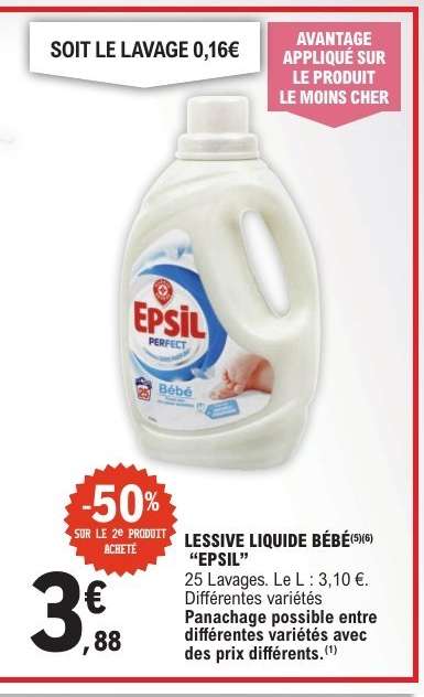 LESSIVE LIQUIDE BÉBÉ “EPSIL”