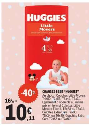 CHANGES BEBE “HUGGIES”