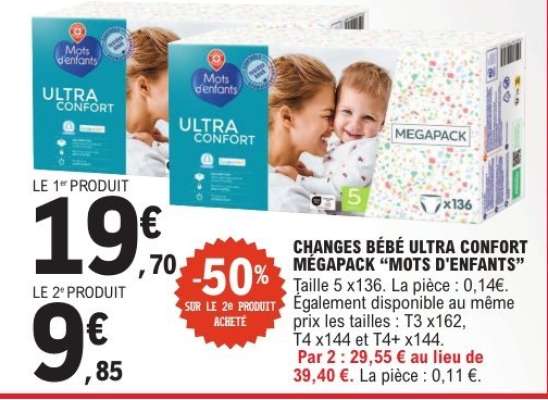 CHANGES BÉBÉ ULTRA CONFORT MÉGAPACK 'MOTS D'ENFANTS'